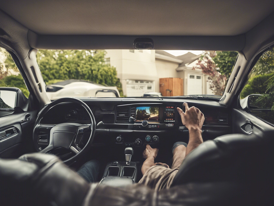 Set Up a Garage Door Opener in Your Car